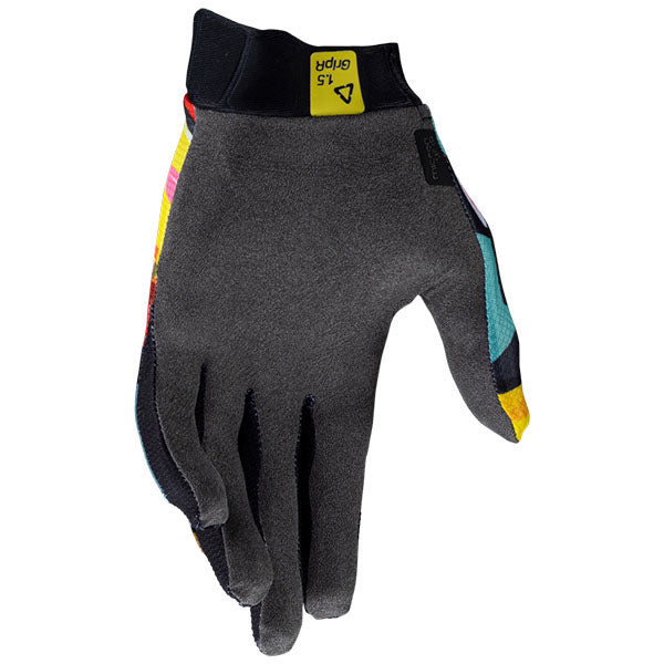 Detailed product image of Leatt, Moto 1.5 Glove (Youth) in Cheetah, Colors: Carnival, Cheetah, Pitboard Royal, Sizes: 2-2, SKU: 6025450340