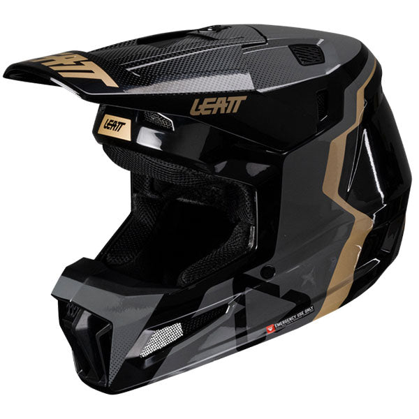 Detailed product image of Leatt, Moto 3.5 V25 Helmet Kit (Youth), Colors: Black, Cheetah, Royal, White, Sizes: Y-LG, Y-MD