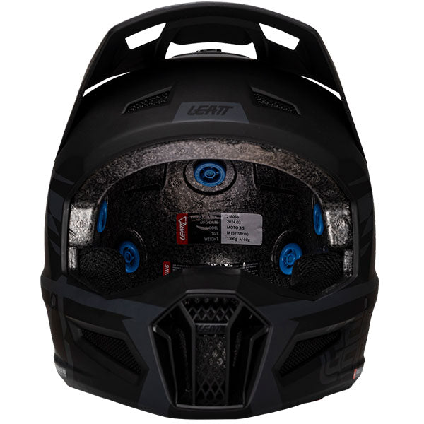 Detailed product image of Leatt, Moto 3.5 V25 Helmet Kit in LG, Colors: 2XL, LG, MD, SM, XL, XS, Sizes: Blue, Matcha, Red, Royal, Stealth, Steel, White, SKU: 1025100464