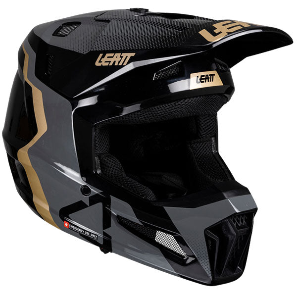 Image showing Leatt, Moto 3.5 V25 Helmet Kit (Youth), Colors: Black, Cheetah, Royal, White, Sizes: Y-LG, Y-MD