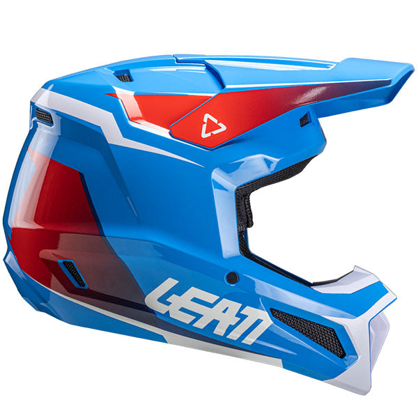 Studio product image of Leatt, Moto 2.5 V25 Helmet in Red, Colors: Argon, Black, Red, Royal, White, Sizes: 2-2, SKU: 1025100701