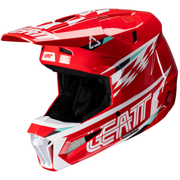 Studio product image of Leatt, Moto 3.5 V25 Helmet Kit in SM, Colors: 2XL, LG, MD, SM, XL, XS, Sizes: Blue, Matcha, Red, Royal, Stealth, Steel, White, SKU: 1025100464