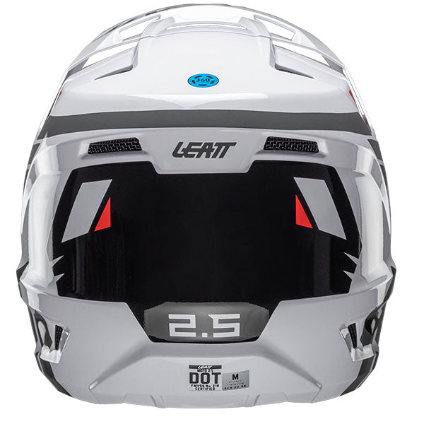 Product photo showing Leatt, Moto 2.5 V25 Helmet in Red, Colors: Argon, Black, Red, Royal, White, Sizes: 2-2, SKU: 1025100701