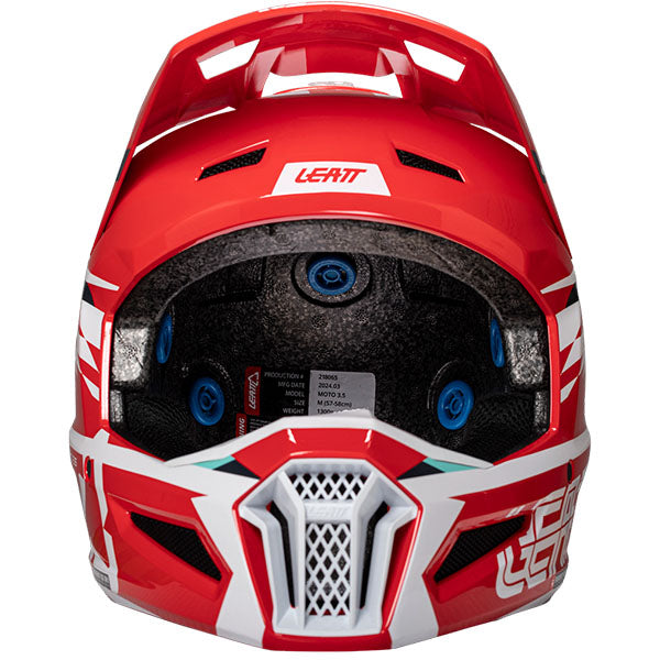 Studio product image of Leatt, Moto 3.5 V25 Helmet Kit in SM, Colors: 2XL, LG, MD, SM, XL, XS, Sizes: Blue, Matcha, Red, Royal, Stealth, Steel, White, SKU: 1025100464