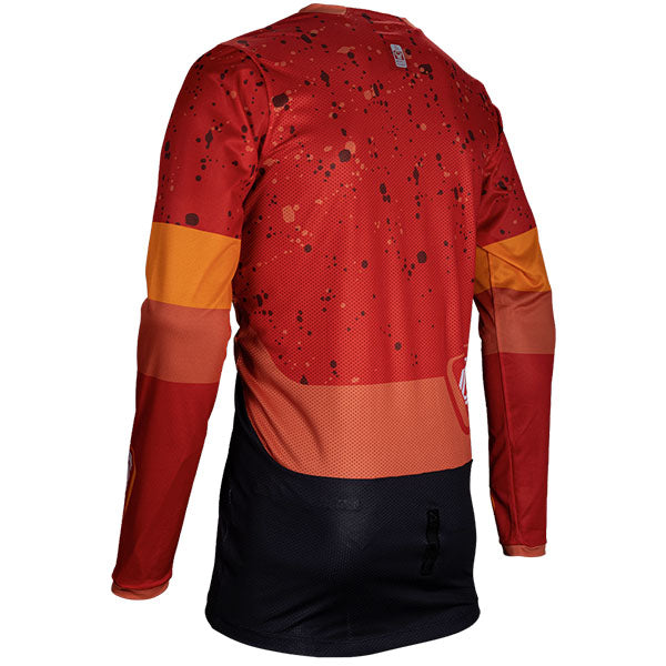 Product photo showing Leatt, Moto 4.5 Enduro Jersey in Burn, Colors: Burn, Ice, Sizes: 2-3, SKU: 5025300104