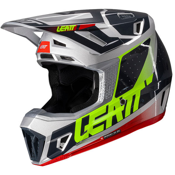 Image showing Leatt, Moto 7.5 V25 Helmet Kit in White, Colors: Orange, Red, Ruby, Steel, White, Sizes: 2-2, SKU: 1025100365