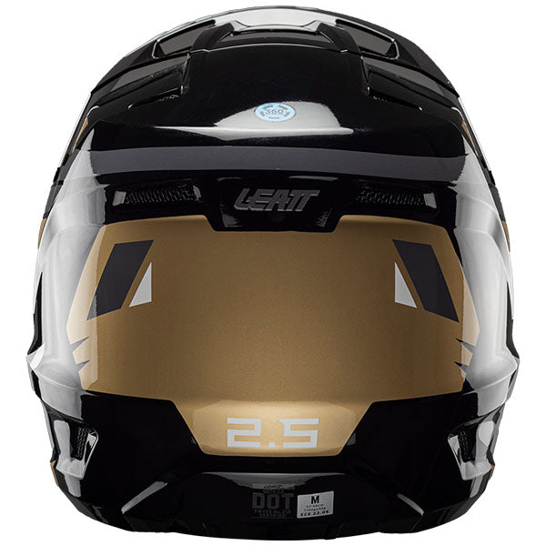 Detailed product image of Leatt, Moto 2.5 V25 Helmet in Black, Colors: Argon, Black, Red, Royal, White, Sizes: 2-2, SKU: 1025100701