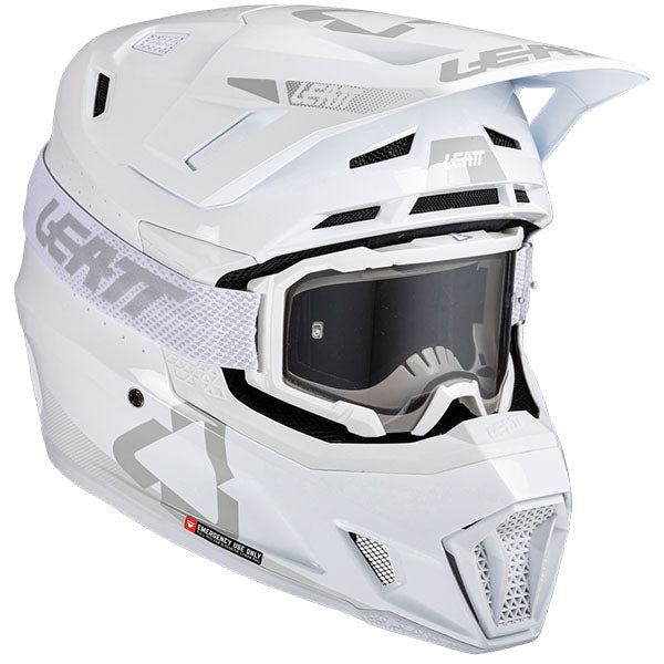 Product photo showing Leatt, Moto 7.5 V25 Helmet Kit in Steel, Colors: Orange, Red, Ruby, Steel, White, Sizes: 2-2, SKU: 1025100365