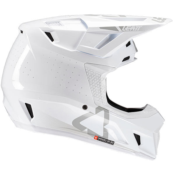 Detailed product image of Leatt, Moto 7.5 V25 Helmet Kit in Steel, Colors: Orange, Red, Ruby, Steel, White, Sizes: 2-2, SKU: 1025100365