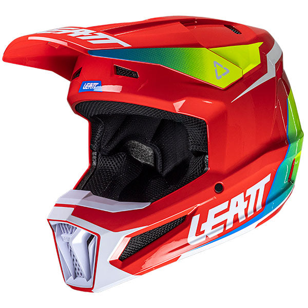 Studio product image of Leatt, Moto 2.5 V25 Helmet in White, Colors: Argon, Black, Red, Royal, White, Sizes: 2-2, SKU: 1025100701