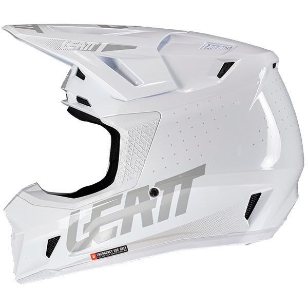 Image showing Leatt, Moto 7.5 V25 Helmet Kit in White, Colors: Orange, Red, Ruby, Steel, White, Sizes: 2-2, SKU: 1025100365