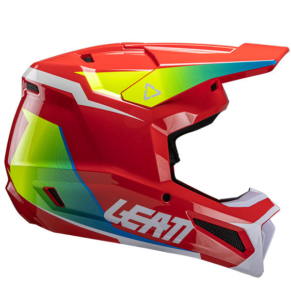 Product image of Leatt, Moto 2.5 V25 Helmet in Red, Colors: Argon, Black, Red, Royal, White, Sizes: 2-2, SKU: 1025100701