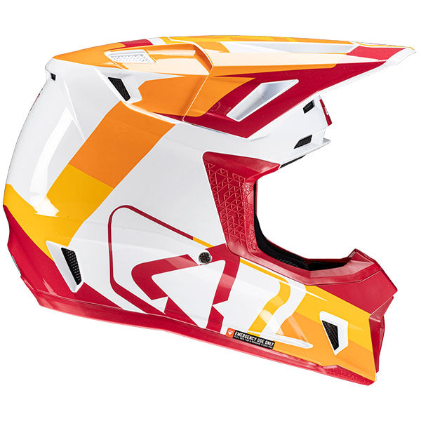 Image showing Leatt, Moto 7.5 V25 Helmet Kit in Ruby, Colors: Orange, Red, Ruby, Steel, White, Sizes: 2-2, SKU: 1025100365