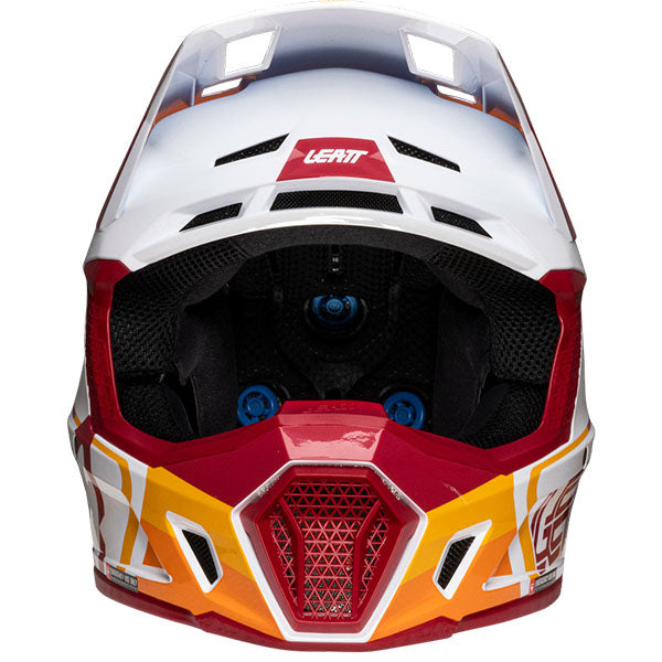 Studio product image of Leatt, Moto 7.5 V25 Helmet Kit in Ruby, Colors: Orange, Red, Ruby, Steel, White, Sizes: 2-2, SKU: 1025100365