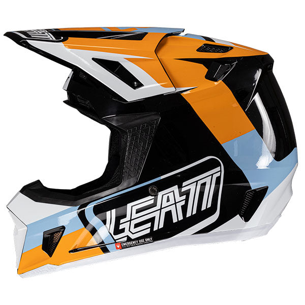 Image showing Leatt, Moto 7.5 V25 Helmet Kit in White, Colors: Orange, Red, Ruby, Steel, White, Sizes: 2-2, SKU: 1025100365