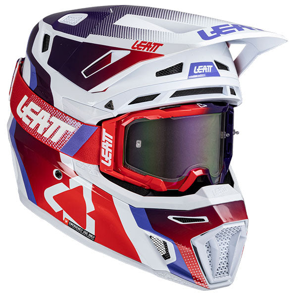 Studio product image of Leatt, Moto 8.5 V25 Helmet Kit in Royal, Colors: Black, Cheetah, Glamis, Royal, SunBurn, White, Sizes: 2-2, SKU: 1025100244