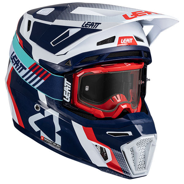 Detailed product image of Leatt, Moto 8.5 V25 Helmet Kit in Glamis, Colors: Black, Cheetah, Glamis, Royal, SunBurn, White, Sizes: 2-2, SKU: 1025100244