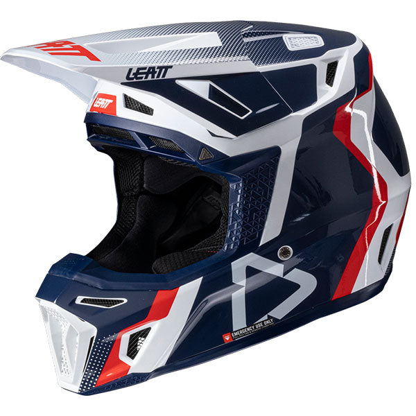 Detailed product image of Leatt, Moto 8.5 V25 Helmet Kit in Glamis, Colors: Black, Cheetah, Glamis, Royal, SunBurn, White, Sizes: 2-2, SKU: 1025100244