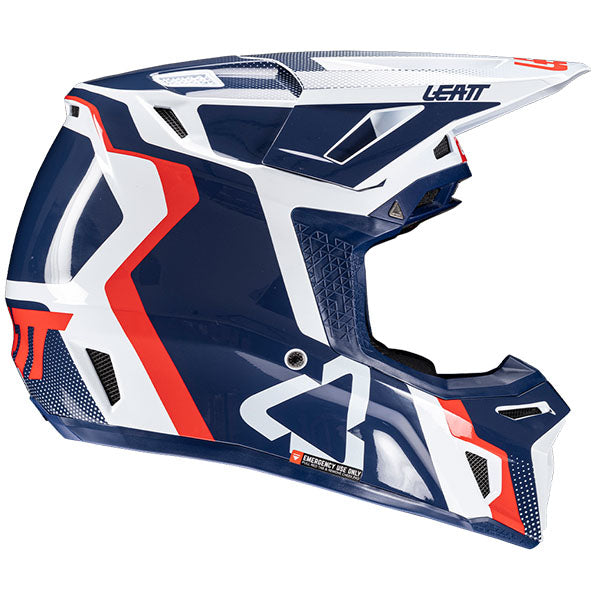 Product image of Leatt, Moto 8.5 V25 Helmet Kit in Glamis, Colors: Black, Cheetah, Glamis, Royal, SunBurn, White, Sizes: 2-2, SKU: 1025100244