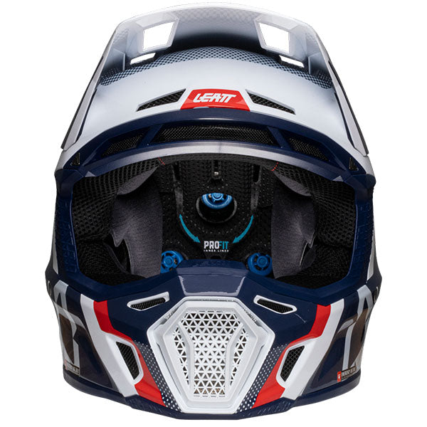 Image showing Leatt, Moto 8.5 V25 Helmet Kit in Royal, Colors: Black, Cheetah, Glamis, Royal, SunBurn, White, Sizes: 2-2, SKU: 1025100244