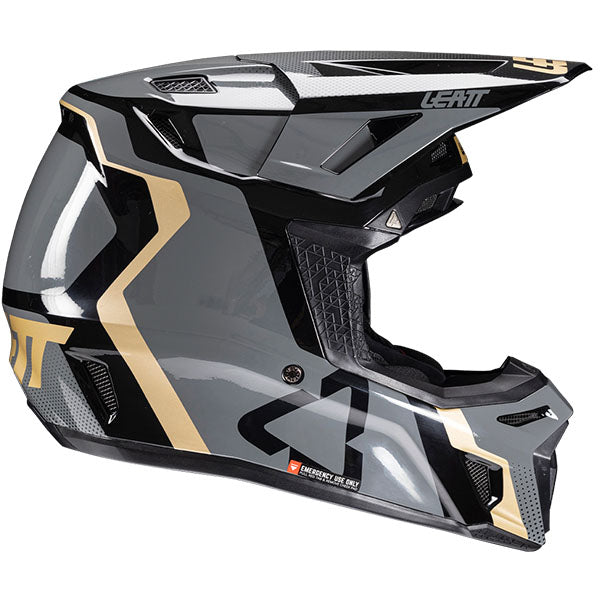 Studio product image of Leatt, Moto 8.5 V25 Helmet Kit in Black, Colors: Black, Cheetah, Glamis, Royal, SunBurn, White, Sizes: 2-2, SKU: 1025100244