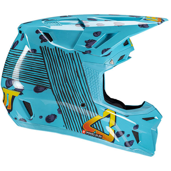 Detailed product image of Leatt, Moto 8.5 V25 Helmet Kit in Cheetah, Colors: Black, Cheetah, Glamis, Royal, SunBurn, White, Sizes: 2-2, SKU: 1025100244
