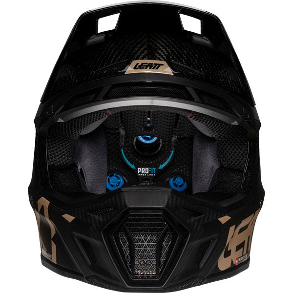 Image showing Leatt, Moto 9.5 Carbon V25 Helmet Kit in Carbon/White, Colors: Carbon, Carbon/White, Sizes: 2-2, SKU: 1025100124