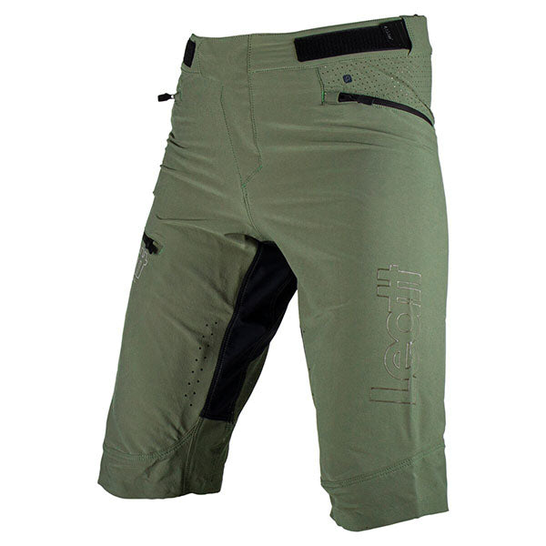 Product photo showing Leatt, Enduro 3.0 Shorts (MTB) Mountain Bike in Pine, Colors: Black, Pine, Titanium, Sizes: 28-40, SKU: 5023037504