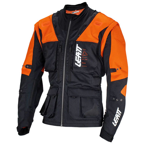 Image showing Leatt, Moto 5.5 Enduro Jacket in Forge, Colors: Forge, Orange, Sizes: 2-2, SKU: 5024080101