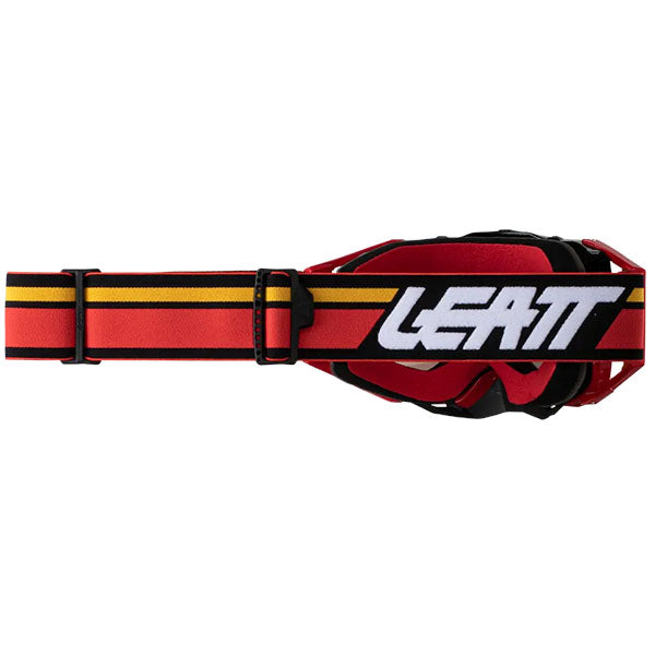 Product photo showing Leatt, Velocity 6.5 Iriz Goggle, Colors: Forge, Red, Sundown