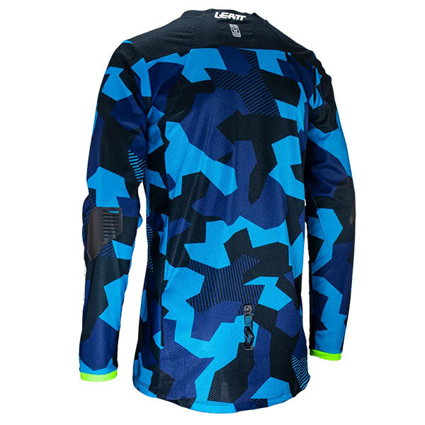 Detailed product image of Leatt, Moto 4.5 Enduro Jersey in Blue, Colors: Black, Blue, Forge, Stone, Sizes: 2-3, SKU: 5024080335