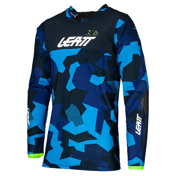 Product image of Leatt, Moto 4.5 Enduro Jersey in Blue, Colors: Black, Blue, Forge, Stone, Sizes: 2-3, SKU: 5024080335