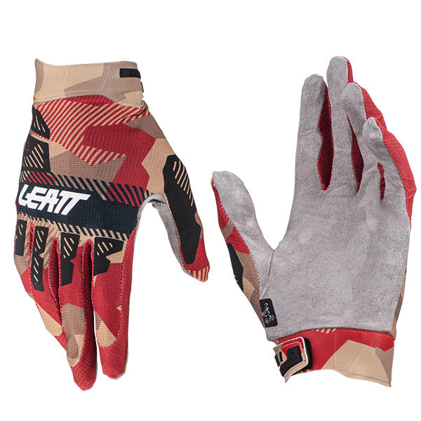Product photo showing Leatt, Moto 2.5 X-Flow Gloves in LG, Colors: 2XL, LG, MD, SM, XL, Sizes: Citrus, Jungle, Red, RubyStone, SunDown, SKU: 6024090202