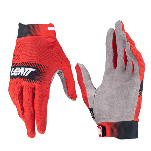 Product photo showing Leatt, Moto 2.5 X-Flow Gloves in MD, Colors: 2XL, LG, MD, SM, XL, Sizes: Citrus, Jungle, Red, RubyStone, SunDown, SKU: 6024090202