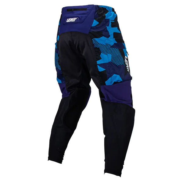 Detailed product image of Leatt, Moto 4.5 Enduro Pant in Black, Colors: Black, Blue, Forge, Stone, Sizes: 28-44, SKU: 5023031802