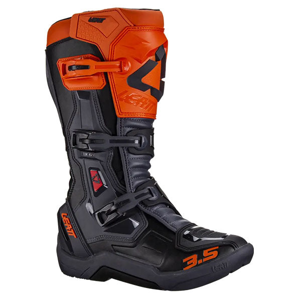 Studio product image of Leatt, 3.5 Boots in Stealth, Colors: Blue, Orange, Red, Stealth, White, Sizes: 7-13, SKU: 3024050324