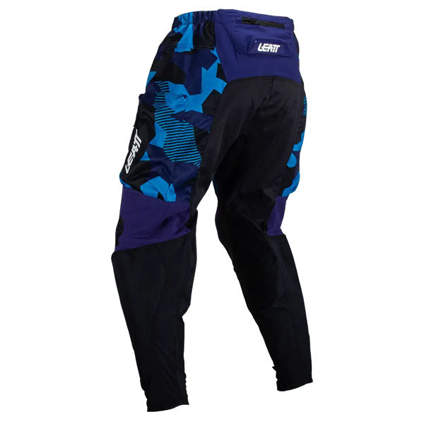 Detailed product image of Leatt, Moto 4.5 Enduro Pant in Black, Colors: Black, Blue, Forge, Stone, Sizes: 28-44, SKU: 5023031802