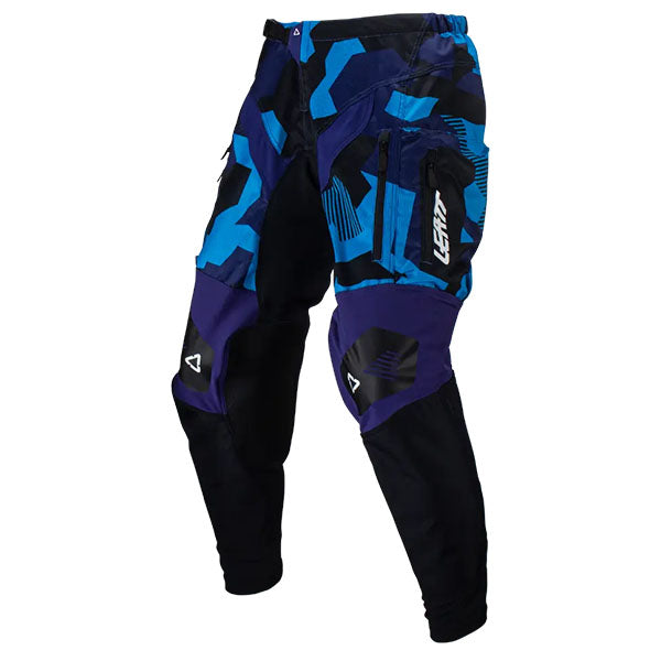 Detailed product image of Leatt, Moto 4.5 Enduro Pant in Black, Colors: Black, Blue, Forge, Stone, Sizes: 28-44, SKU: 5023031802