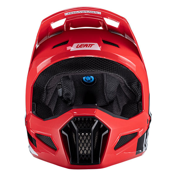 Detailed product image of Leatt, Moto 3.5 Helmet (Youth) in Red, Colors: Black/White, Blue, Citrus, Red, Sizes: Y-LG, Y-MD, SKU: 1024060680