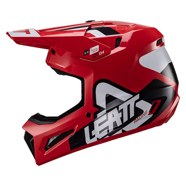 Studio product image of Leatt, Moto 3.5 Helmet (Youth) in Red, Colors: Black/White, Blue, Citrus, Red, Sizes: Y-LG, Y-MD, SKU: 1024060680