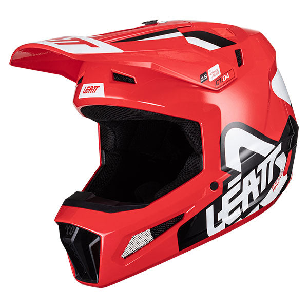 Detailed product image of Leatt, Moto 3.5 Helmet (Youth) in Black/White, Colors: Black/White, Blue, Citrus, Red, Sizes: Y-LG, Y-MD, SKU: 1024060680