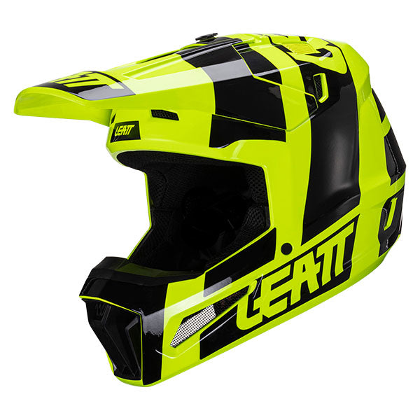 Detailed product image of Leatt, Moto 3.5 Helmet (Youth), Colors: Black/White, Blue, Citrus, Red, Sizes: Y-LG, Y-MD, SKU: 1024060680