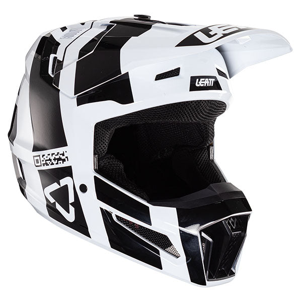 Product photo showing Leatt, Moto 3.5 Helmet (Youth), Colors: Black/White, Blue, Citrus, Red, Sizes: Y-LG, Y-MD, SKU: 1024060680