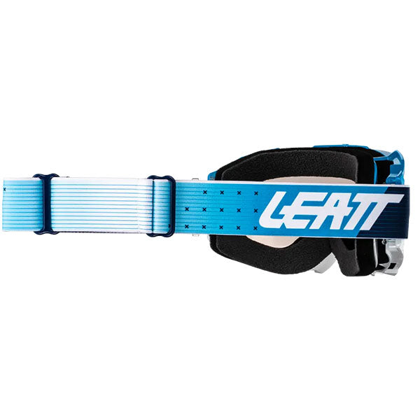 Product photo showing Leatt, Velocity 4.5 Iriz Goggle, Colors: Cyan Bronze, Stealth Silver, SunDown Purple, SKU: 8024070480