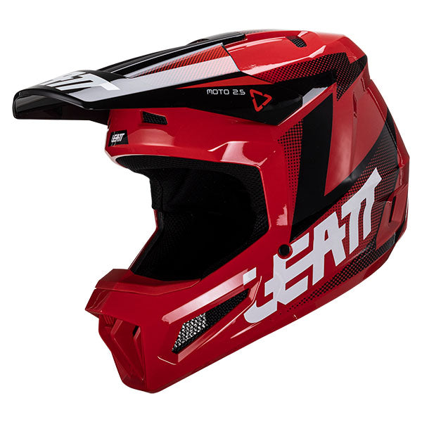 Image showing Leatt, Moto 2.5 Helmet in Red, Colors: Black/White, Citrus, Cyan, Red, UV, Sizes: 2-2, SKU: 1024060523