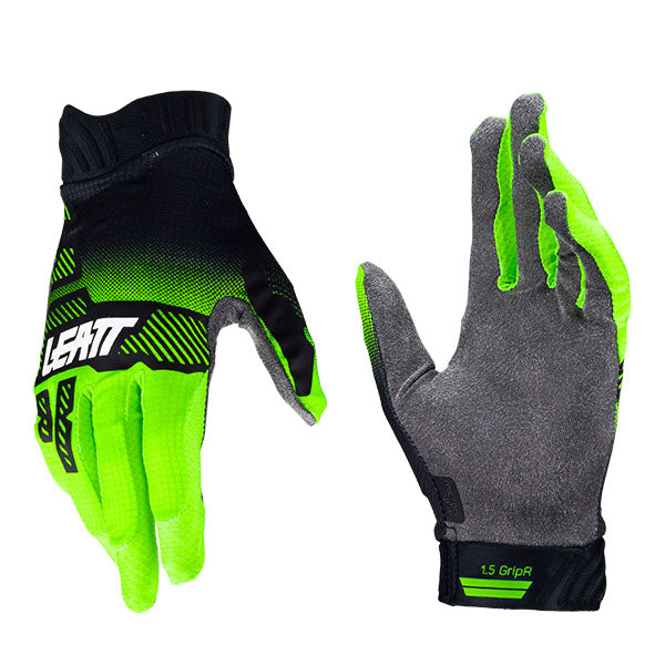 Detailed product image of Leatt, Moto 1.5 Gloves (Youth) in Blue, Colors: Blue, Lime, Red, Stealth, Sizes: 2-2, SKU: 6024090360