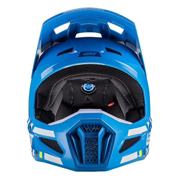 Detailed product image of Leatt, Moto 2.5 Helmet in Black/White, Colors: Black/White, Citrus, Cyan, Red, UV, Sizes: 2-2, SKU: 1024060523