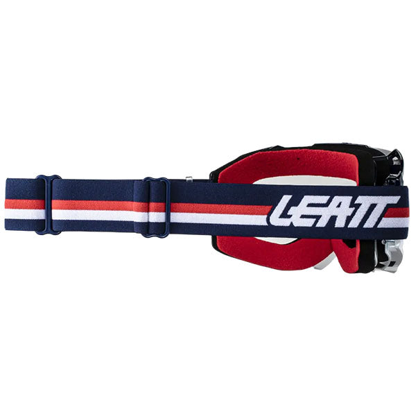 Detailed product image of Leatt, Velocity 4.5 Goggle in Orange Clear, Colors: Blue Clear, Forge Light Grey, Orange Clear, Red Light Grey, Royal Clear, UV Light Grey, SKU: 8024070580