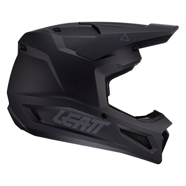 Product photo showing Leatt, Moto 2.5 Helmet in LG, Colors: 2XL, LG, MD, SM, XL, XS, Sizes: Stealth, SKU: 1024060561