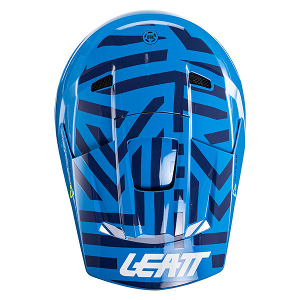 Studio product image of Leatt, Moto 2.5 Helmet in Black/White, Colors: Black/White, Citrus, Cyan, Red, UV, Sizes: 2-2, SKU: 1024060523
